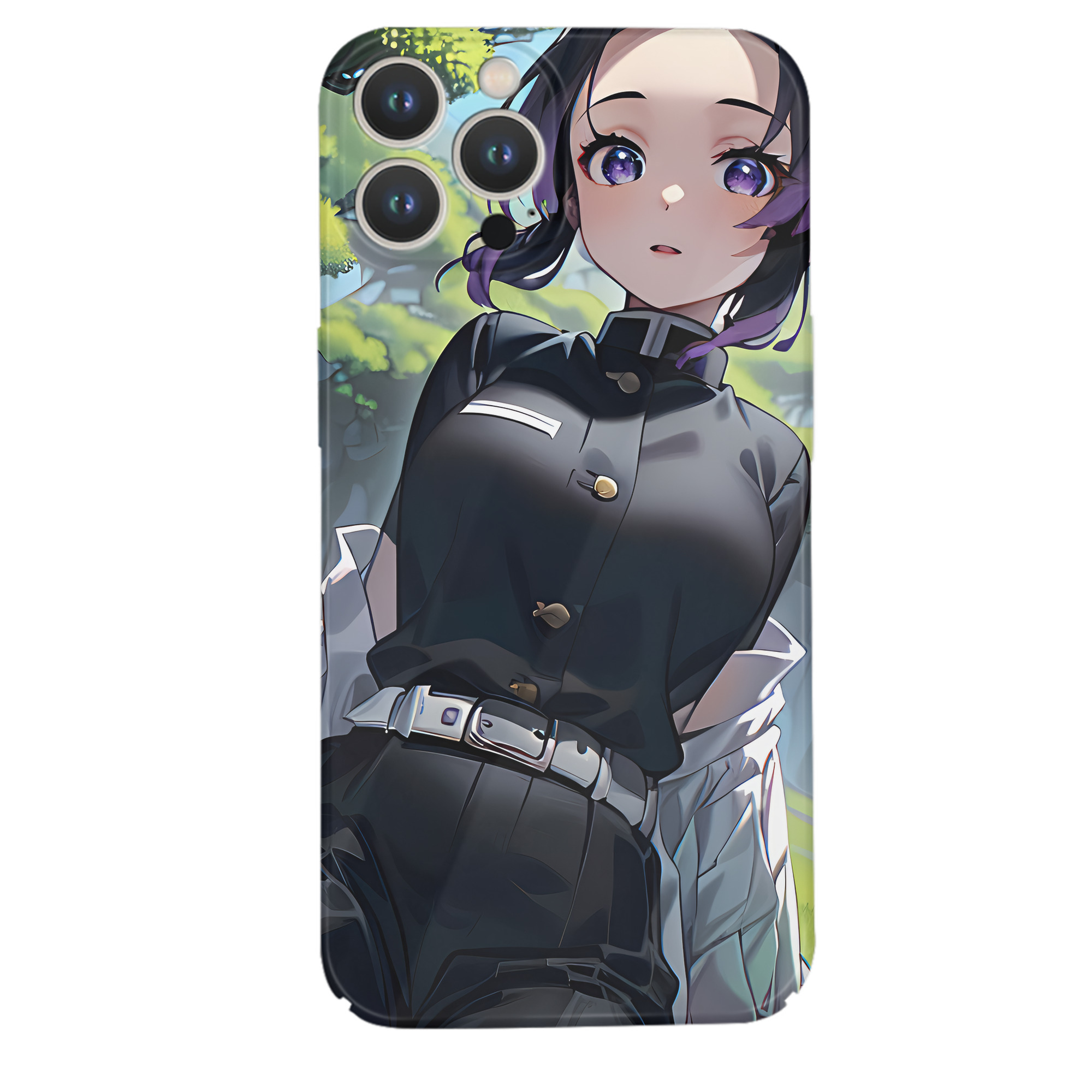 （画像用） 鬼滅の刃（きめつのやいば）蟲柱-胡蝶 しのぶ／こちょう しのぶ Kochou Shinobu 【iPhone 14シリーズ対応】ハードケース